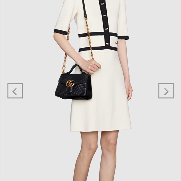 GG MARMONT MINI TOP HANDLE BAG - Picture 4 of 12